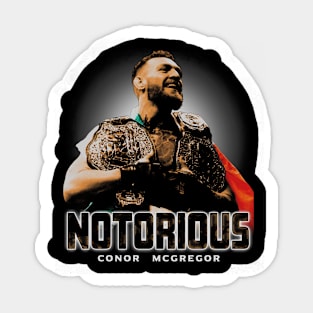 Conor McGregor Notorious Sticker